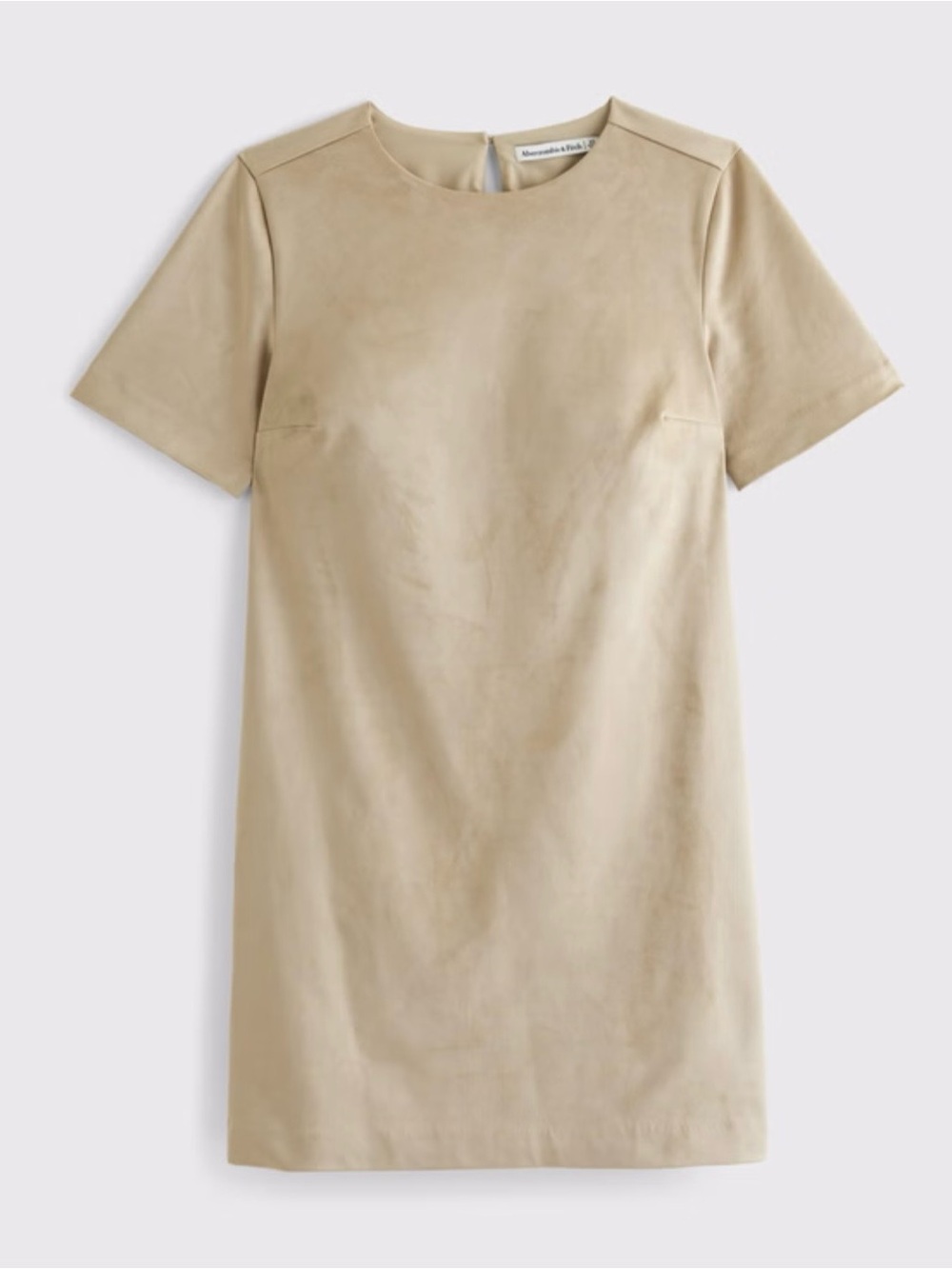 NWT Light Brown Vegan Suede Abercrombie & Fitch Mini Dress Size Small